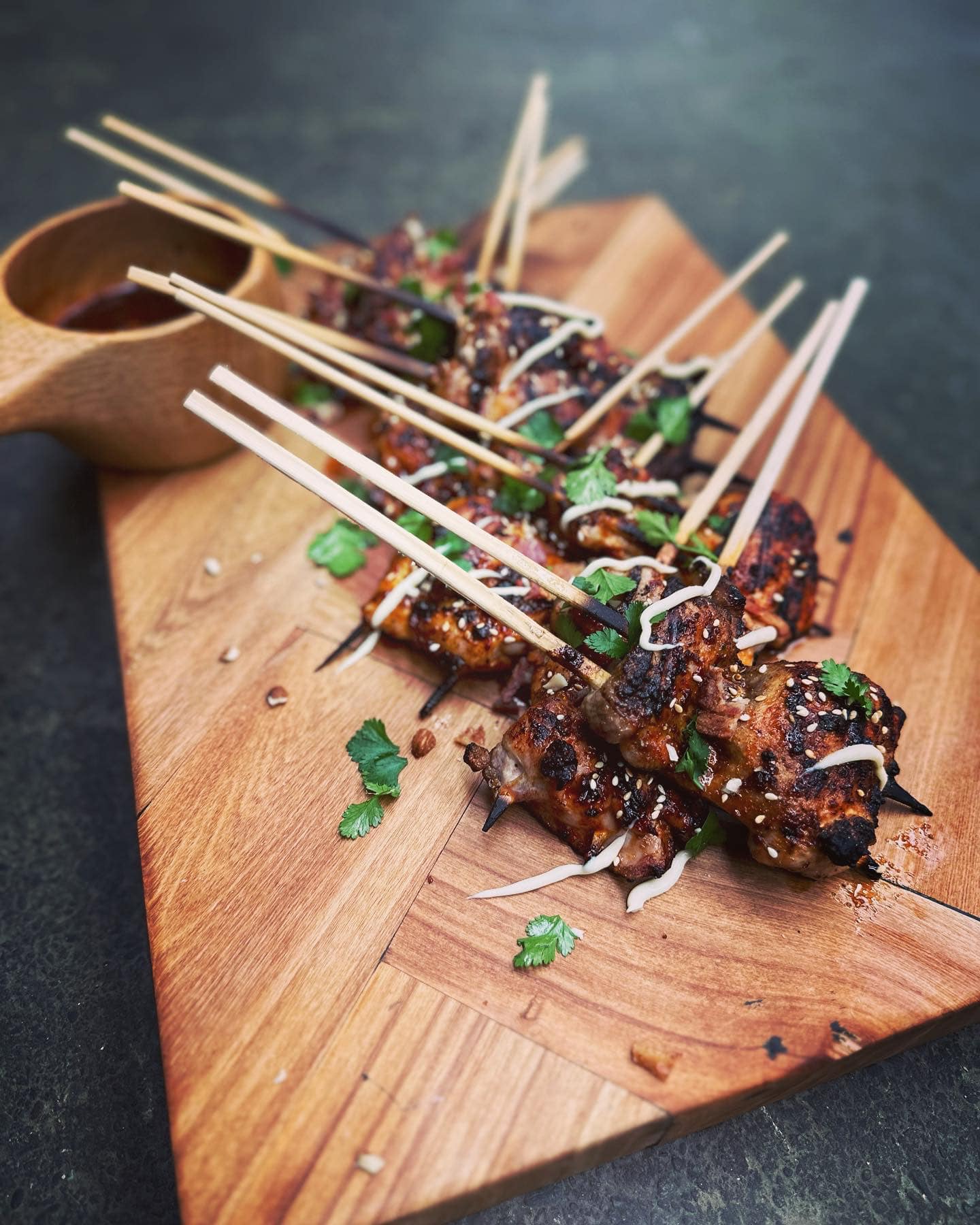 Korean Glazed Chicken over Charcoal 