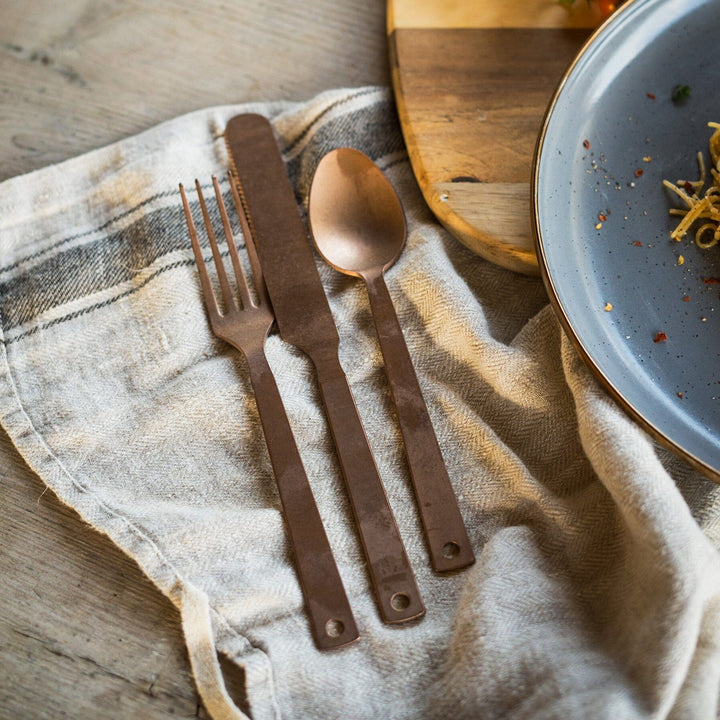 Barebones Copper Flatware (Set of 2)