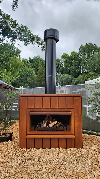 LIT Designs BIG BRUTE Corten Fireplace