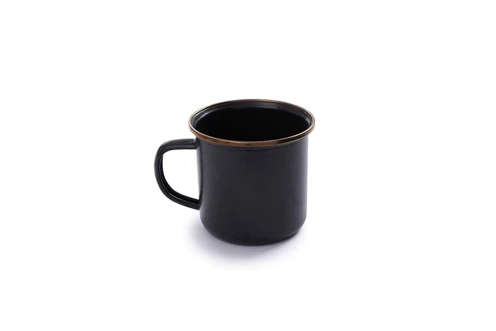 Barebones Enamel Cup Charcoal (Set of 2)