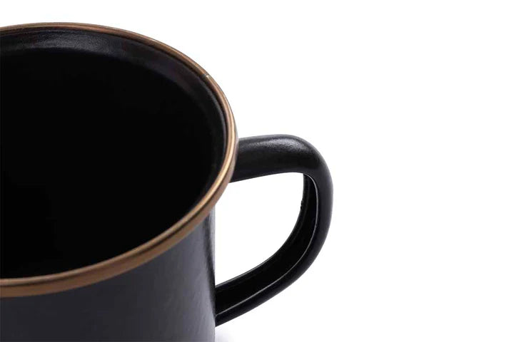 Barebones Enamel Cup Charcoal (Set of 2)