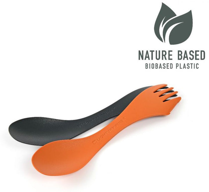 Light My Fire Spork Medium BIO Pack - Rust Orange and Slate black