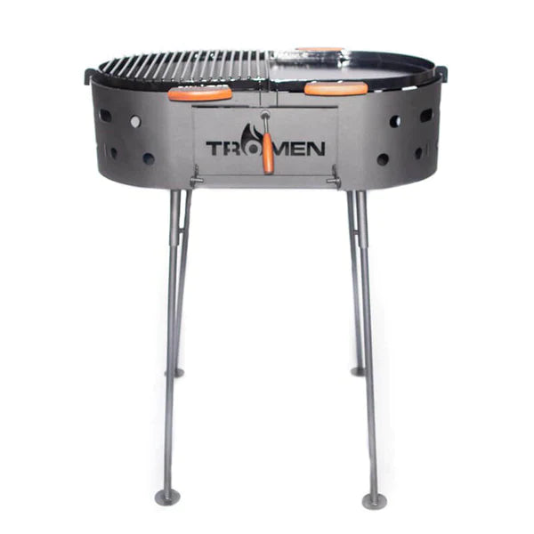 Tromen Duomo Oval Grill with Hanging Rack