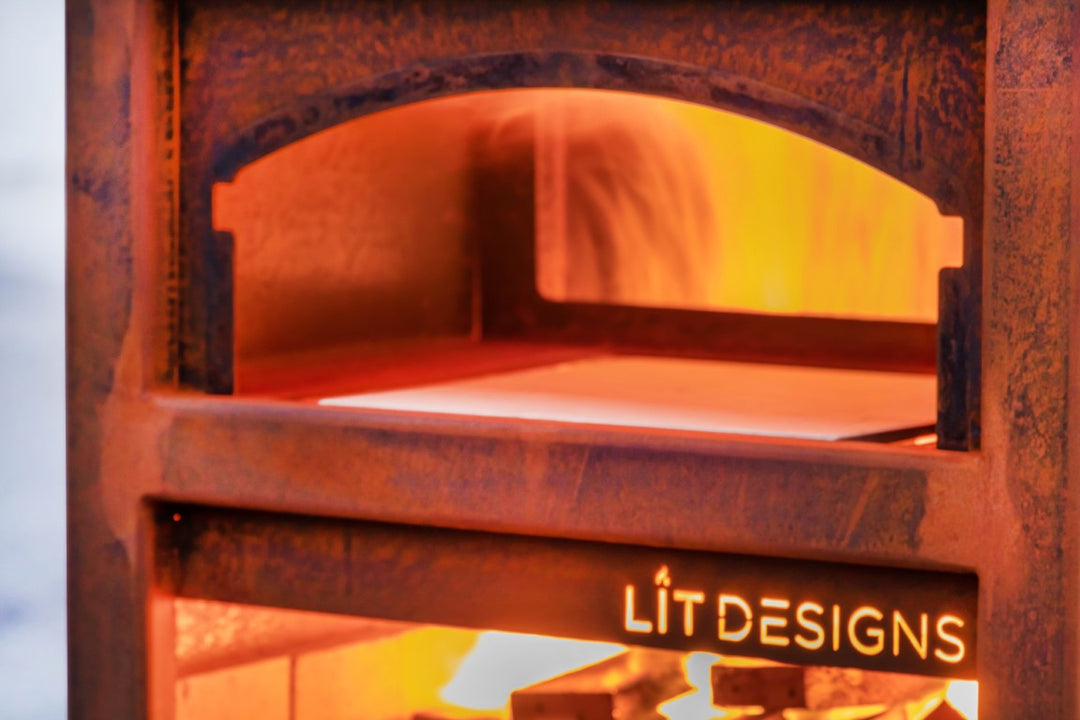 LIT Designs Large Corten Pizza Oven