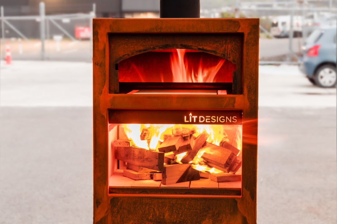 LIT Designs Large Corten Pizza Oven