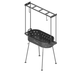 Tromen Duomo Oval Grill with Hanging Rack