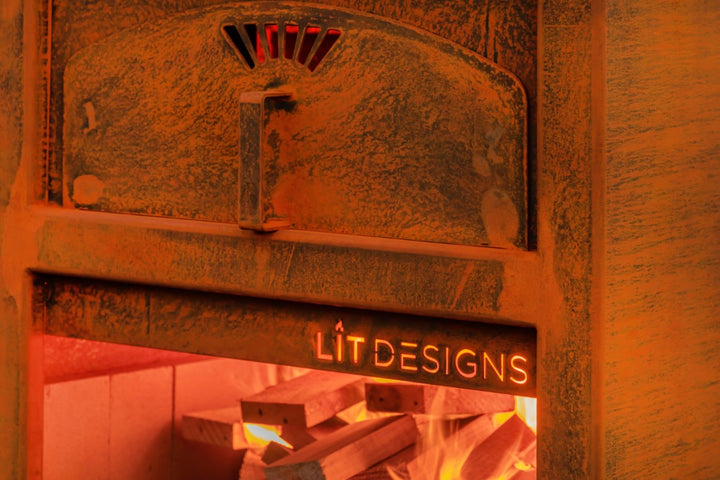 LIT Designs Large Corten Pizza Oven